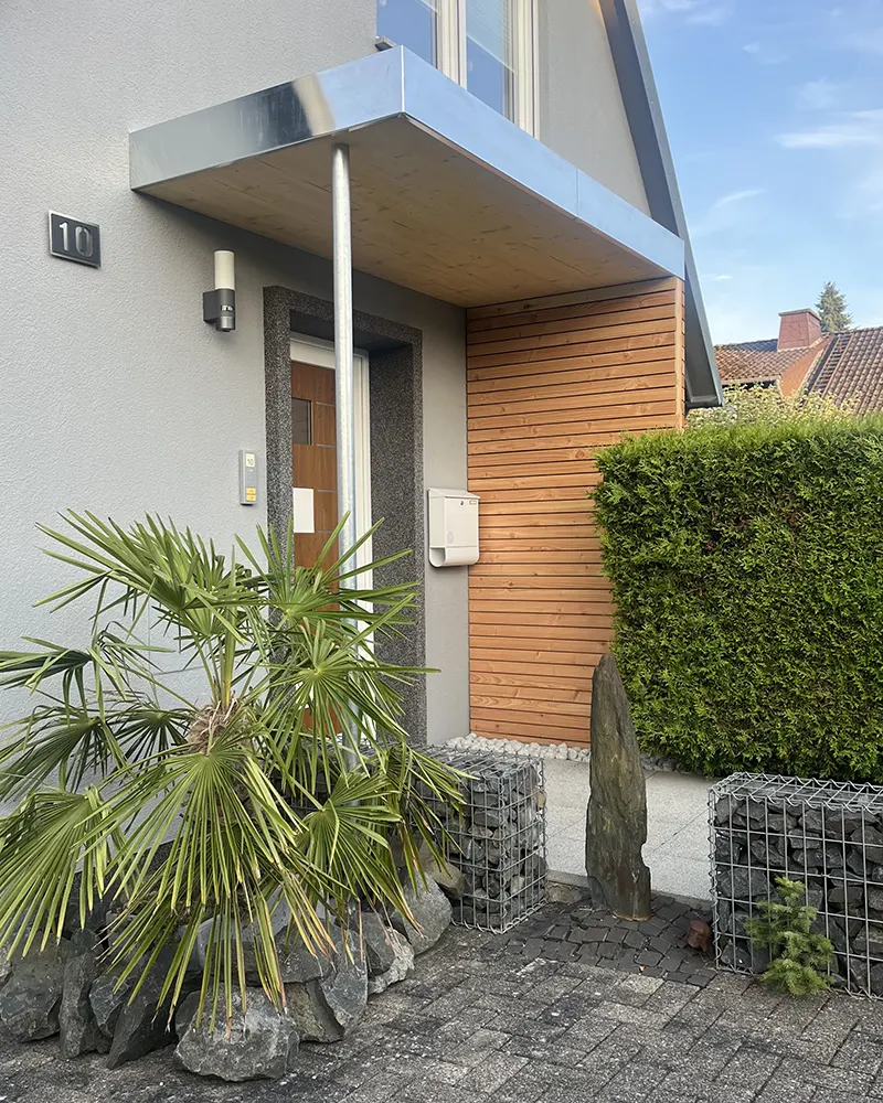 Bauelement Vordach Hauseingang